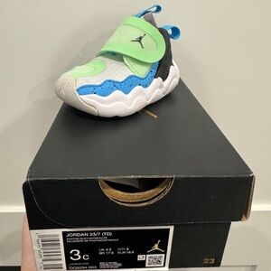 Jordan Kids Sneakers - Lime Green, Sky Blue, Black
